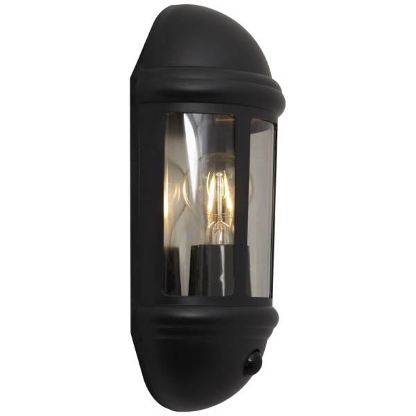 Ansell ALHL/PIR/BL Half Ltrn E27 42W Blk