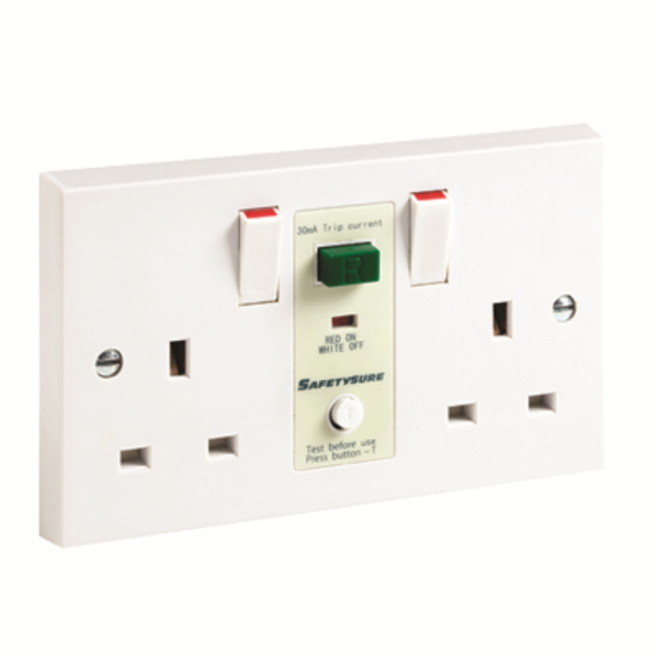 G/Brook M22SW RCD Twin Swd Socket 13A