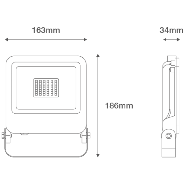 Ovia OV10130BKCW Floodlight 30W Blk - Image 2