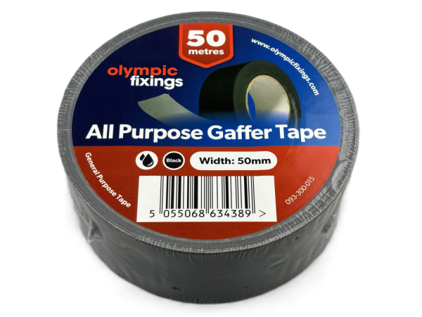 OF 093-300-015 Gaffer Tape 50mmx50m Blk - Image 2