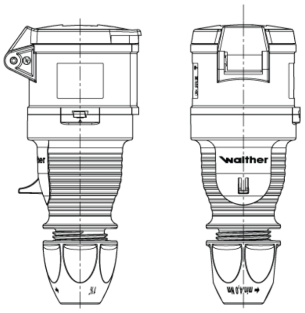 Walther 330304 Coupler 32A 110/130V