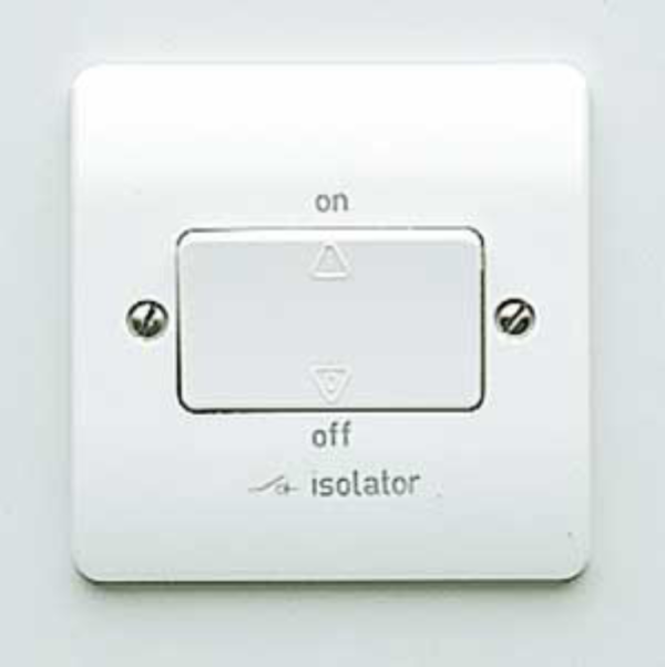 MK K4857WHI Fan Isolator 3P 10A & Lock