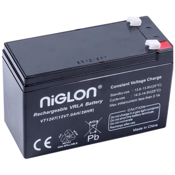 Niglon VT1207 Rechargeable Battery 7.0Ah