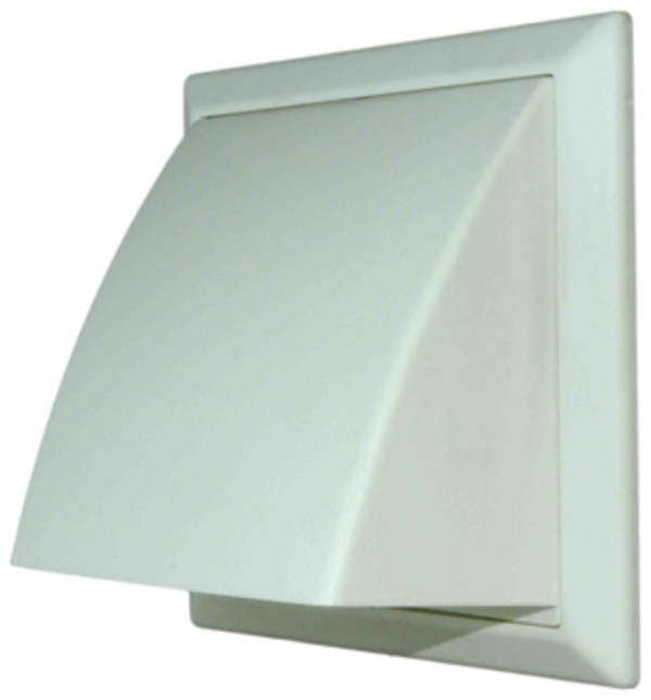 NVA MONV245W 100mm Whi Cowled Wall O/Let