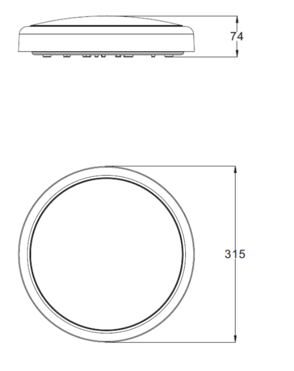 K/Bridge BT14ACT LED Bulkhead CCT 14W - Image 2