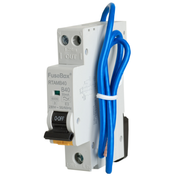 FuseBox RTAMB40 Mini RCBO 40A 6kA