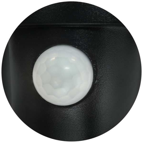 Eterna BLEDPIRBK LED Bulkhead PIR 7W Blk - Image 2