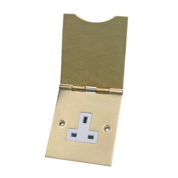 CED CEDFS1BRS Floor Socket Single 13A