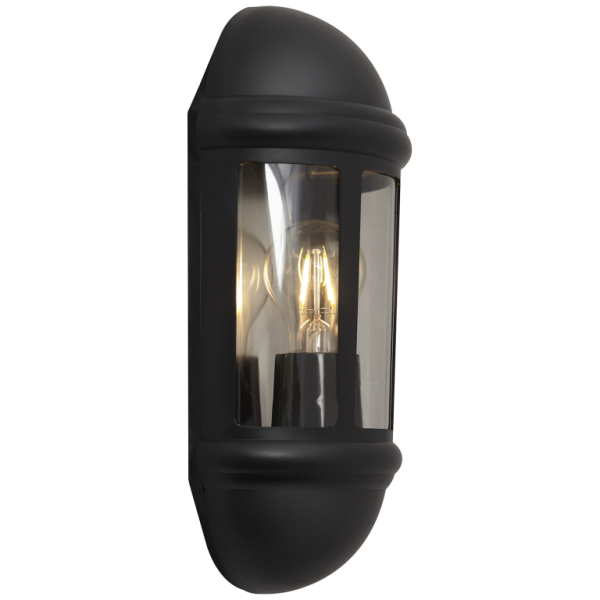 Ansell ALHL/BL Half Lantern E27 42W Blk