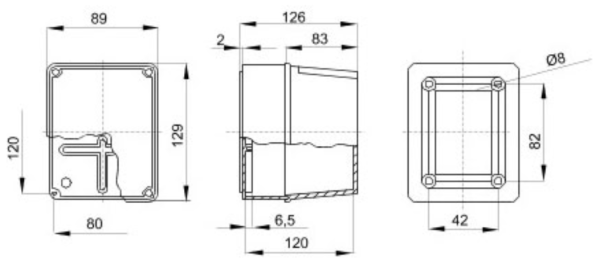 Gewiss GW44215 Junction Box 120x80x120mm - Image 2