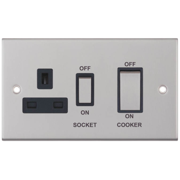 LGA DSL249 DP Switch+13A Skt 45A Sat Chr