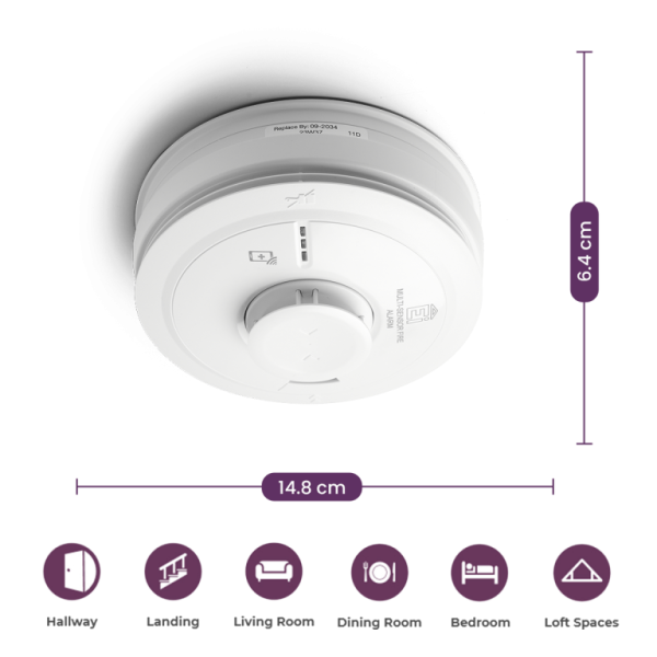 Aico EI3024 Multi-Sensor Fire Alarm - Image 2