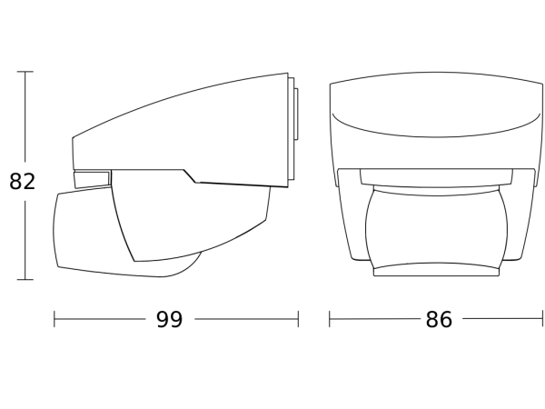 Steinl 608910 IS140-2 PIR 1kW IP54 Whi - Image 2