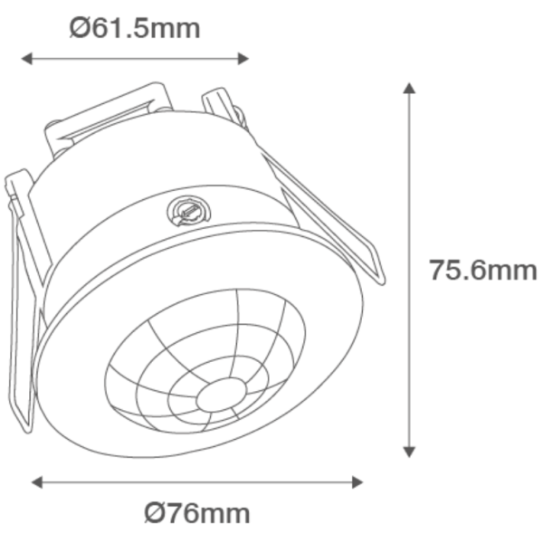 Ovia OVPIR008WH L/Pro 360Deg PIR Whi - Image 2