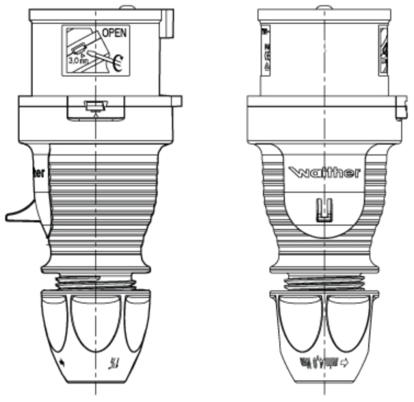 Walther 230406 Plug 32A 380/415V - Image 2