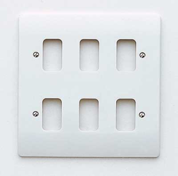 MK K3636WHI Frontplate 6 Module