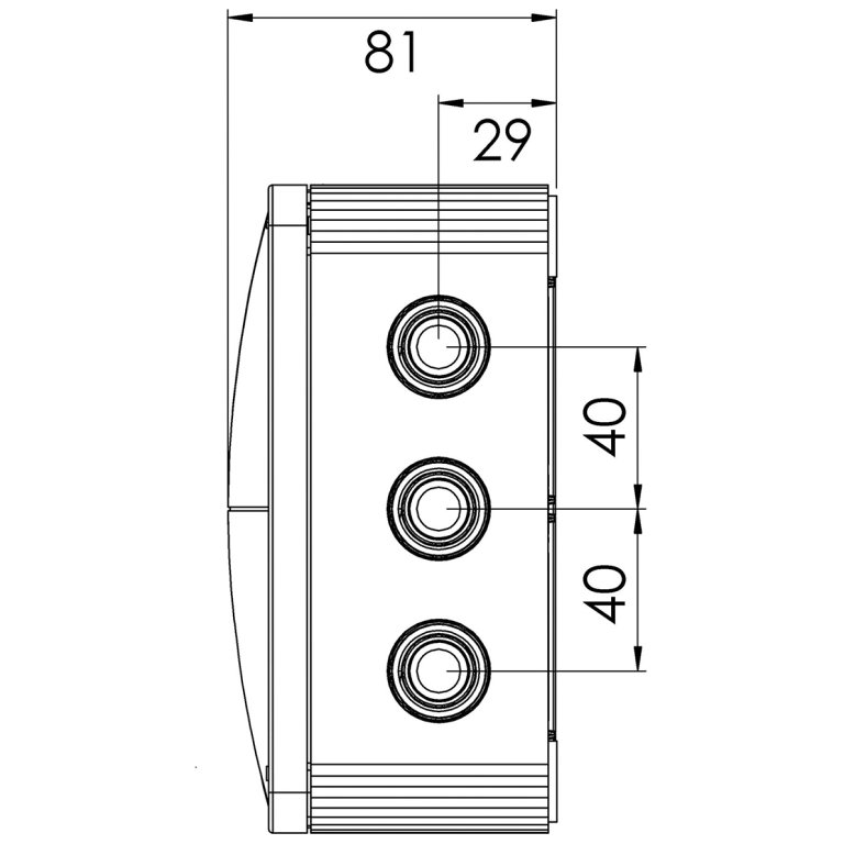 Wiska 10101463 Junction Box Blk IP66/67 - Image 3