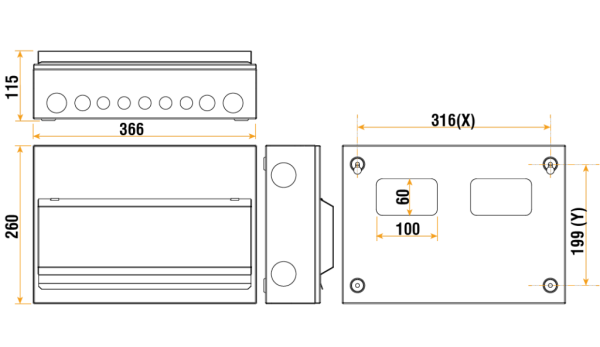 Click CUEB16MSRCD10 Con Unit 10Way Split - Image 2