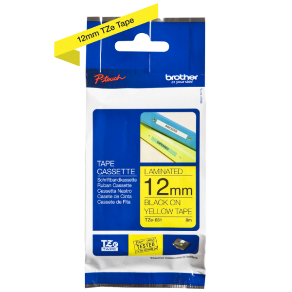 Brother TZE-631 Labelling Tape 12mmx8m - Image 3