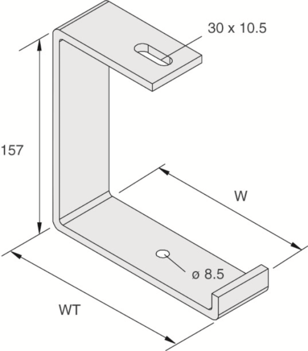 Unistr OCB75HG Hanging Bracket 75mm