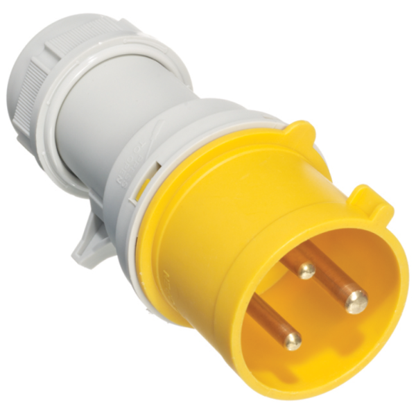 Europa IP163F Plug 2P+E 16A 110V Yel