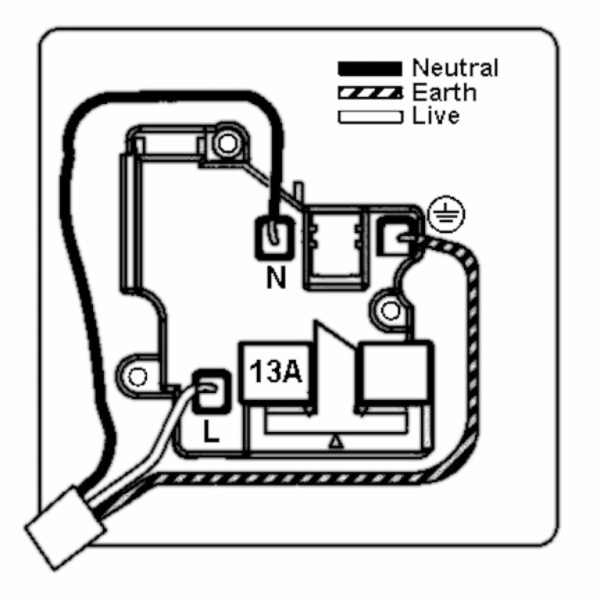 Hamln LDSS1PB-SSB Switched Socket 1G 13A - Image 2