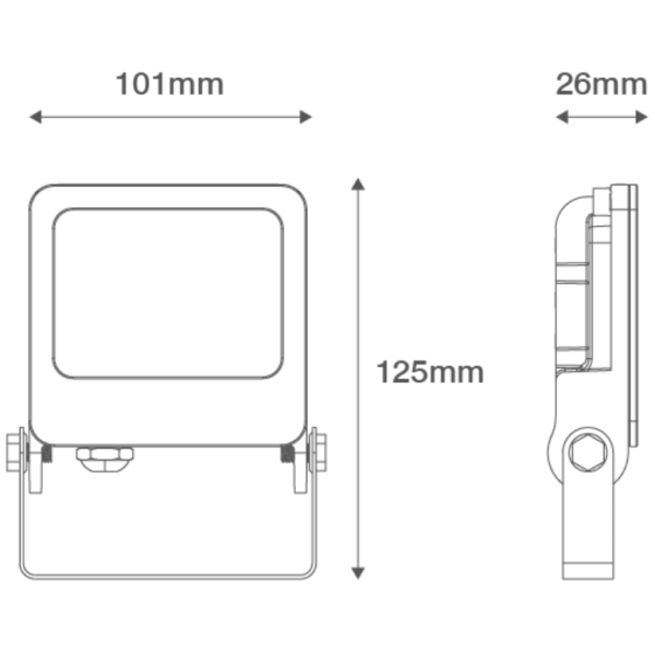 Ovia OV10110BKCW Floodlight 10W Blk - Image 2