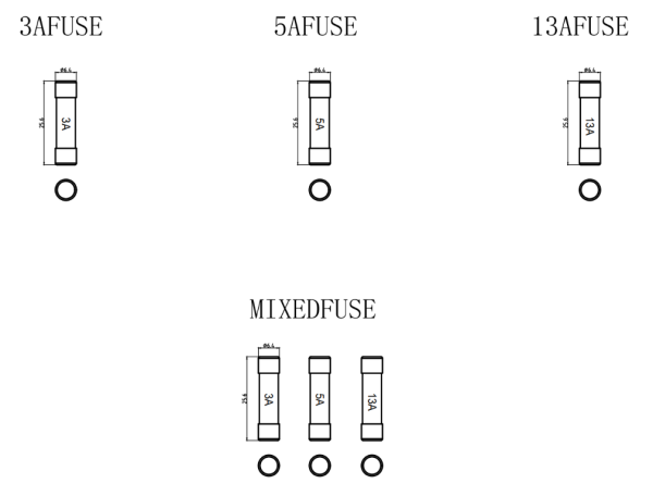 K/Bridge SNMIXEDFUSE Mixed Fuses 3A-13A - Image 2