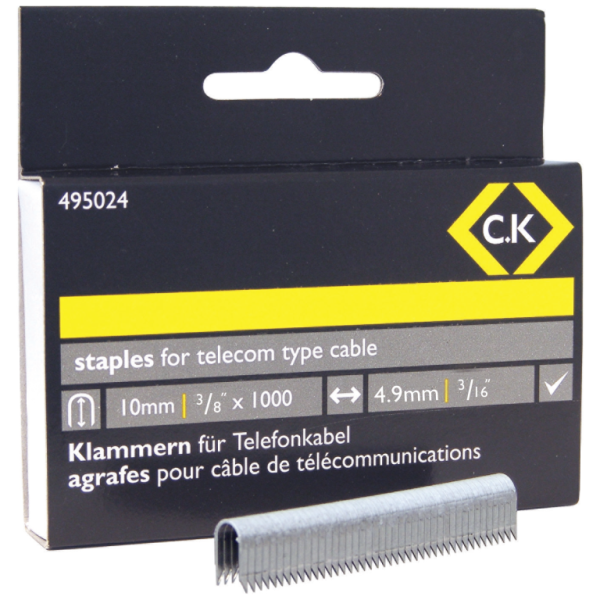 CK 495024 Staples Box/1000 10mm