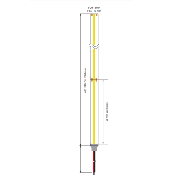 Foss FLSCB3-0G1CB32 LED Strip 10W/m 2.7K - Image 2