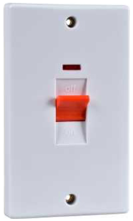 Schneider GU4021 Sw 2G DP & Neon 50A