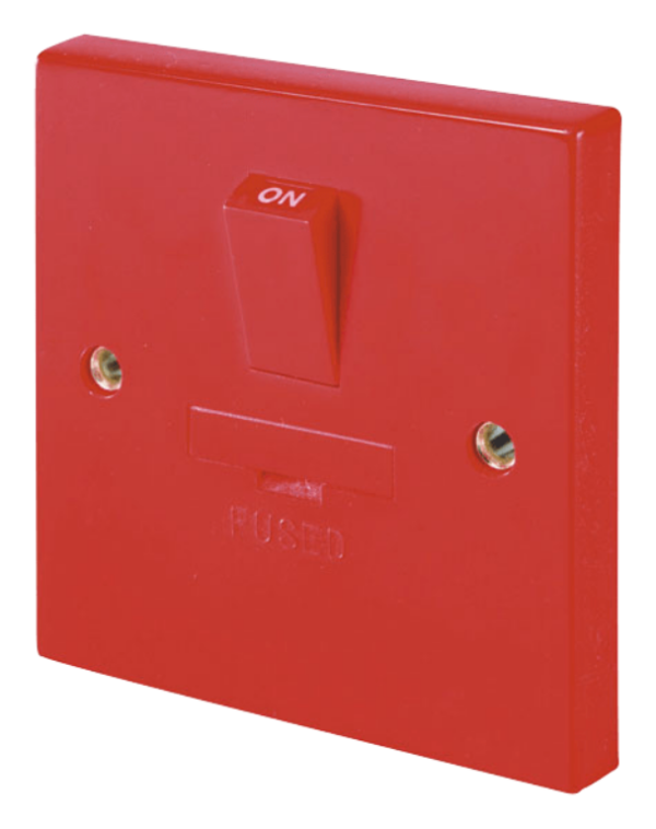 Click WA056RD Conn Unit Switched 3A Red