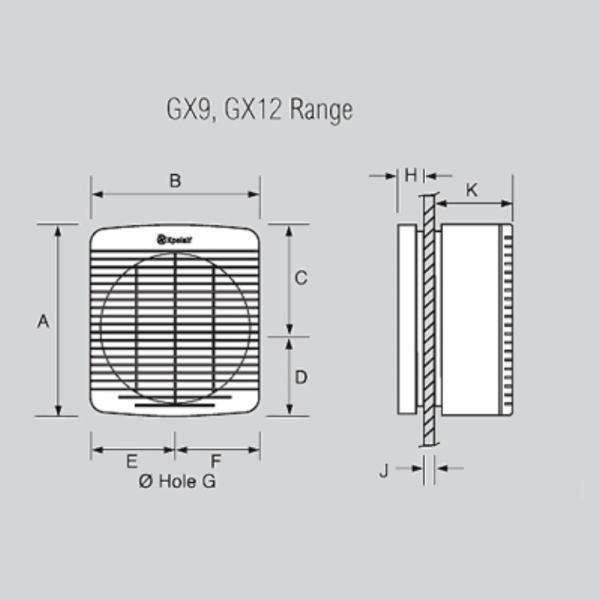 Xpelair 89994AW Window Fan GX9