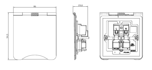 K/Bridge FPR7UBCW 1G Floor Socket 13A - Image 2