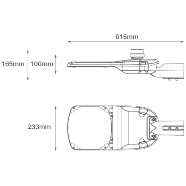 Ovia OV11365GY LED Street Lgt Head Med - Image 2