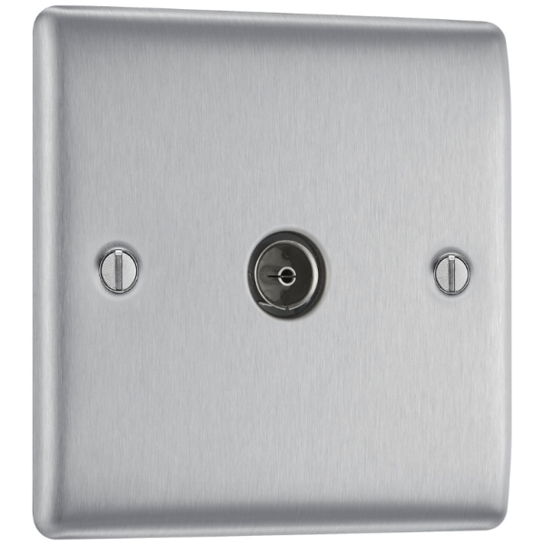 BG NBS60-01 Co-Axial Socket 1 Gang