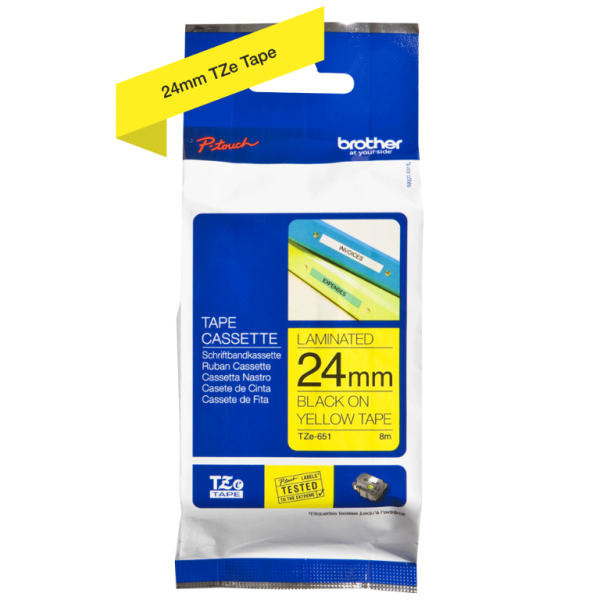 Brother TZE-651 Labelling Tape 24mmx8m - Image 3