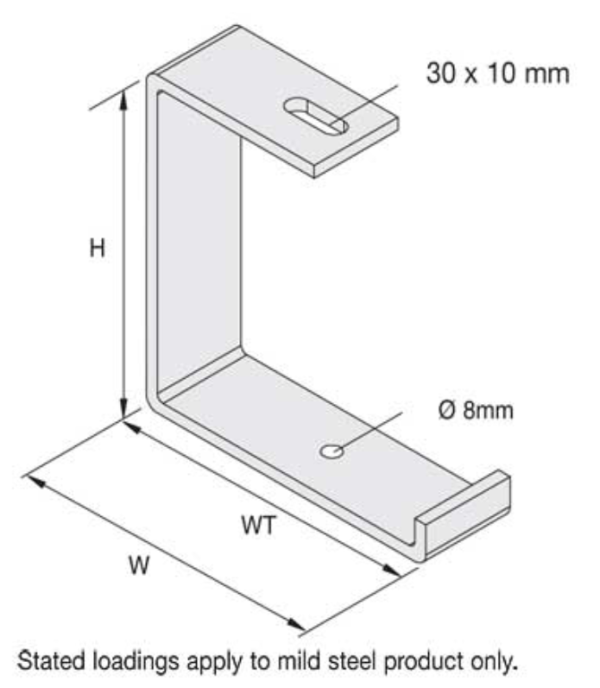 Unistr OCB75HG Hanging Bracket 75mm - Image 2