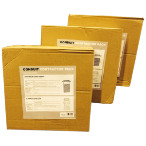 Deligo DFSU25P Conduit 25mmx10m Blk PVC